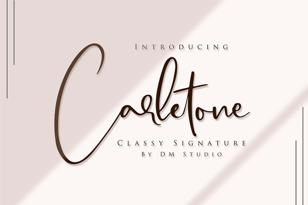 Carletone Font Preview1