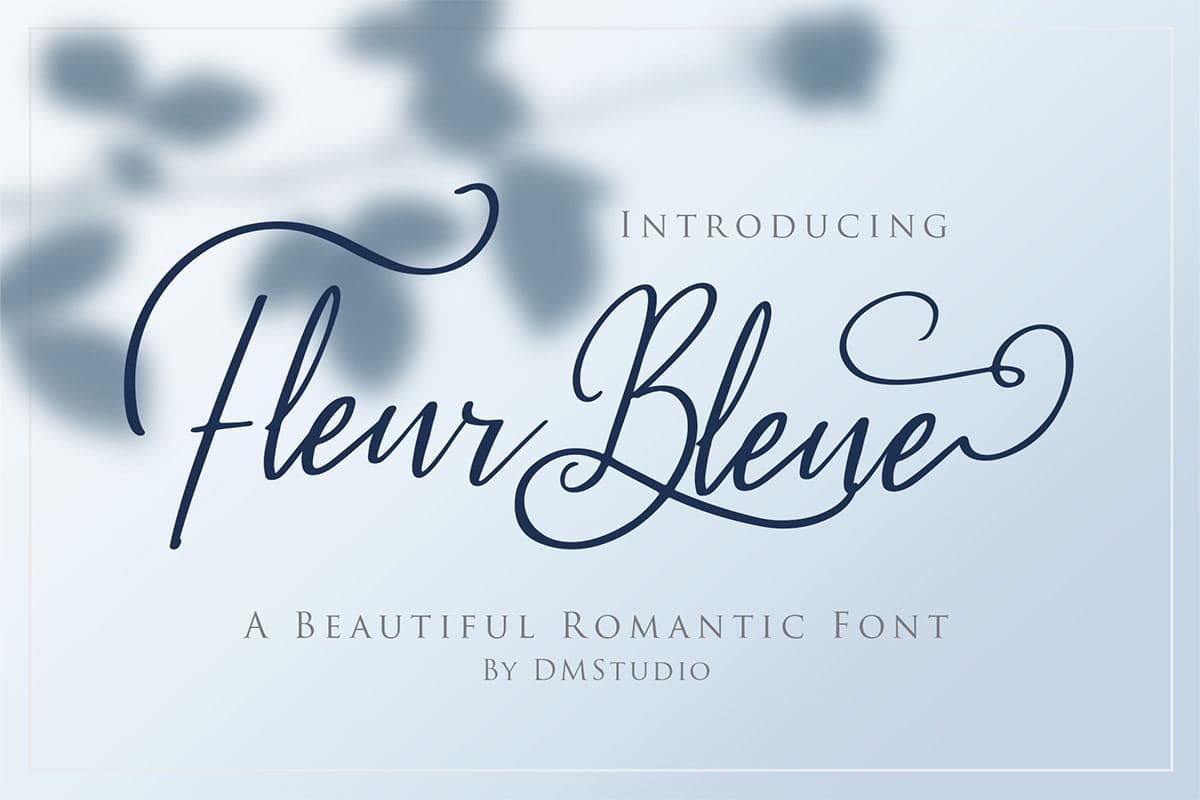 Fleur Bleue Font Preview1