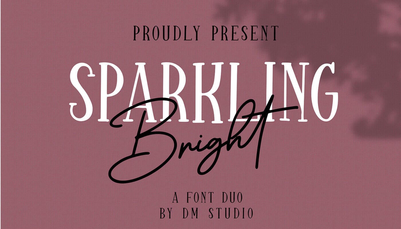 Sparkling Bright Font Preview1