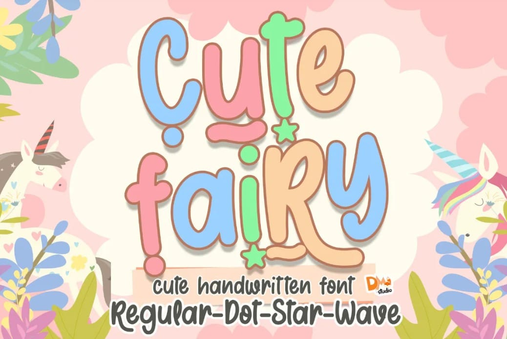 Cute Fairy Handwritten font