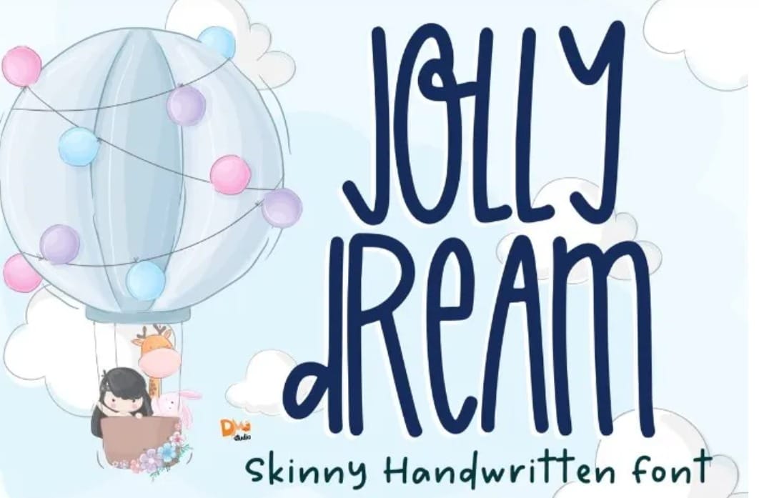 Jolly Dream Cute Handwriting Font