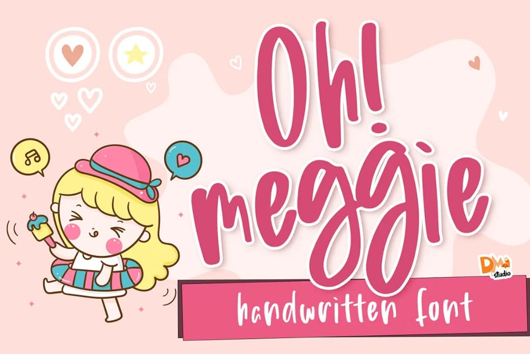 Oh Meggie Child Handwritten Font