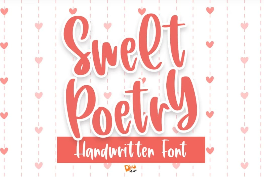 Sweet Poetry Fun Handwritten Font