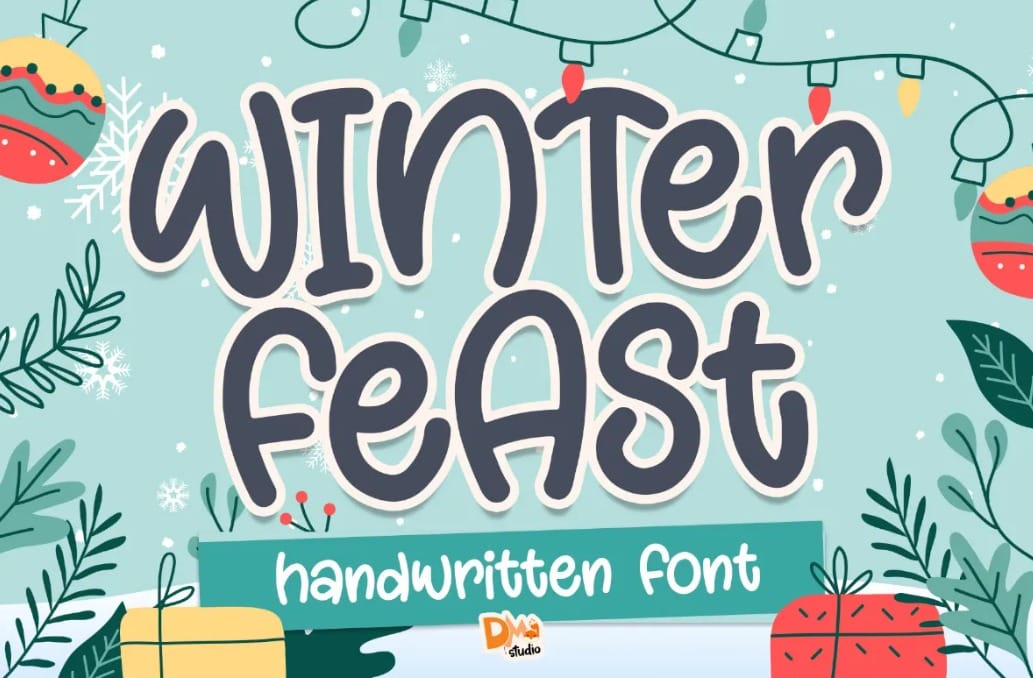 Winter Feast Cute Handwriting font