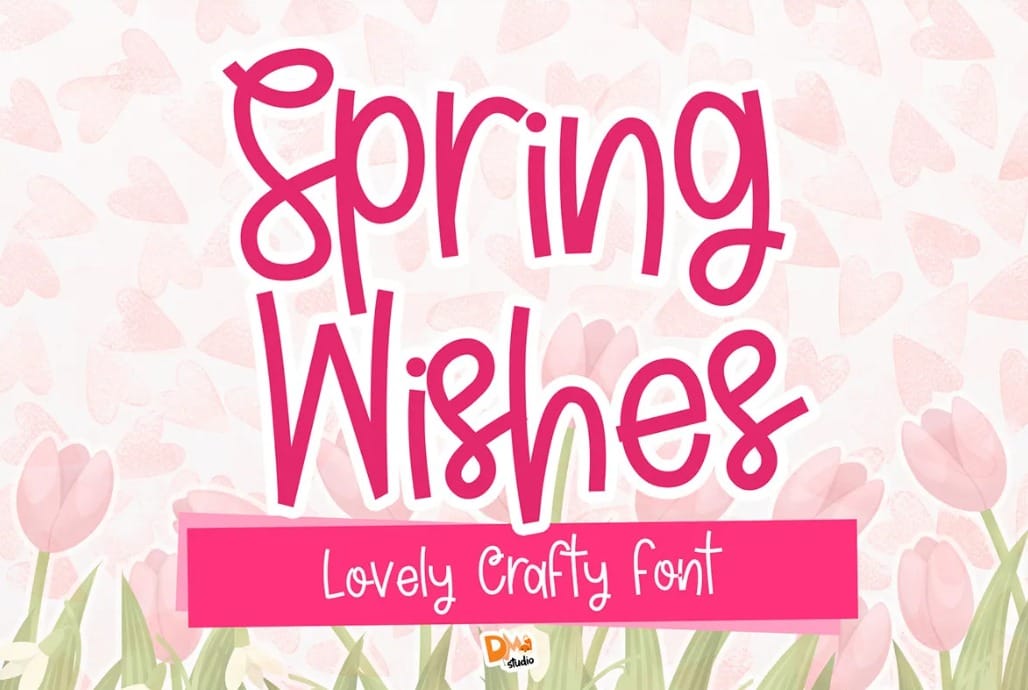 Spring Wishes Lovely Crafty Font