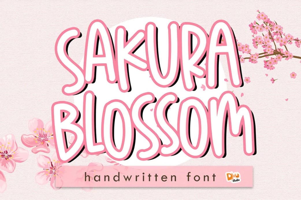 Sakura Blossom Fun Handwriting Font