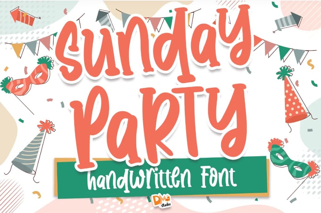 Sunday Party Handwritten Font for Children