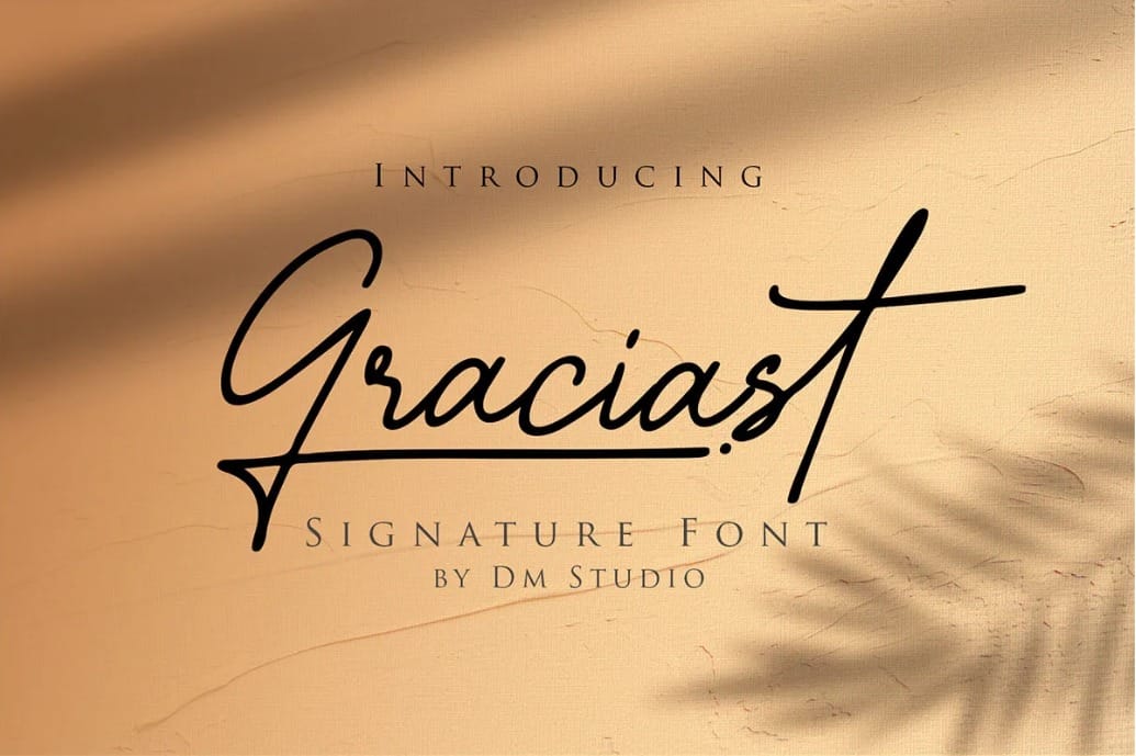 Graciast Signature Font for Funny Wedding Anniversary Quotes 