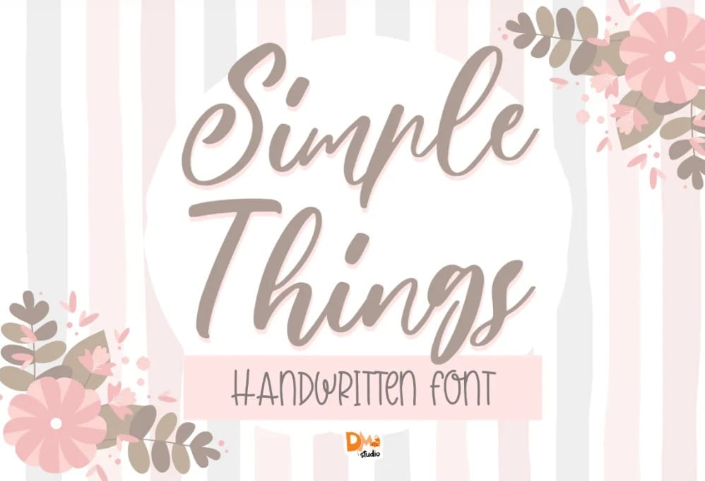 Simple Things Wedding Font