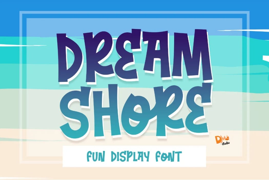 Dream Shore Fun Display Holiday Font