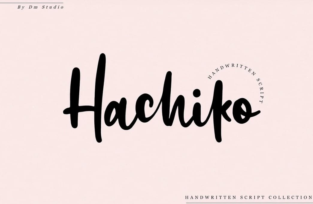 Hachiko Wedding Font
