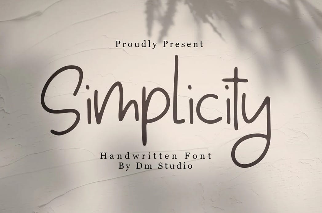 Simplicity Lavish Handwritten Wedding Font