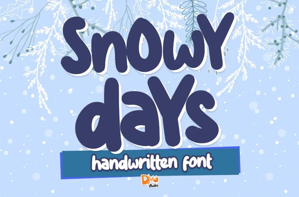 Snow Days Christmas Holiday Font