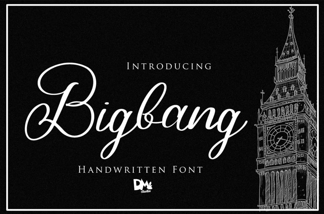 Bigbang Classy Wedding Invitation Font 