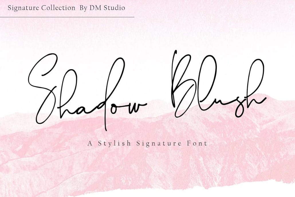 Shadow Blush A Stylish Font for Wedding Anniversary Quotes