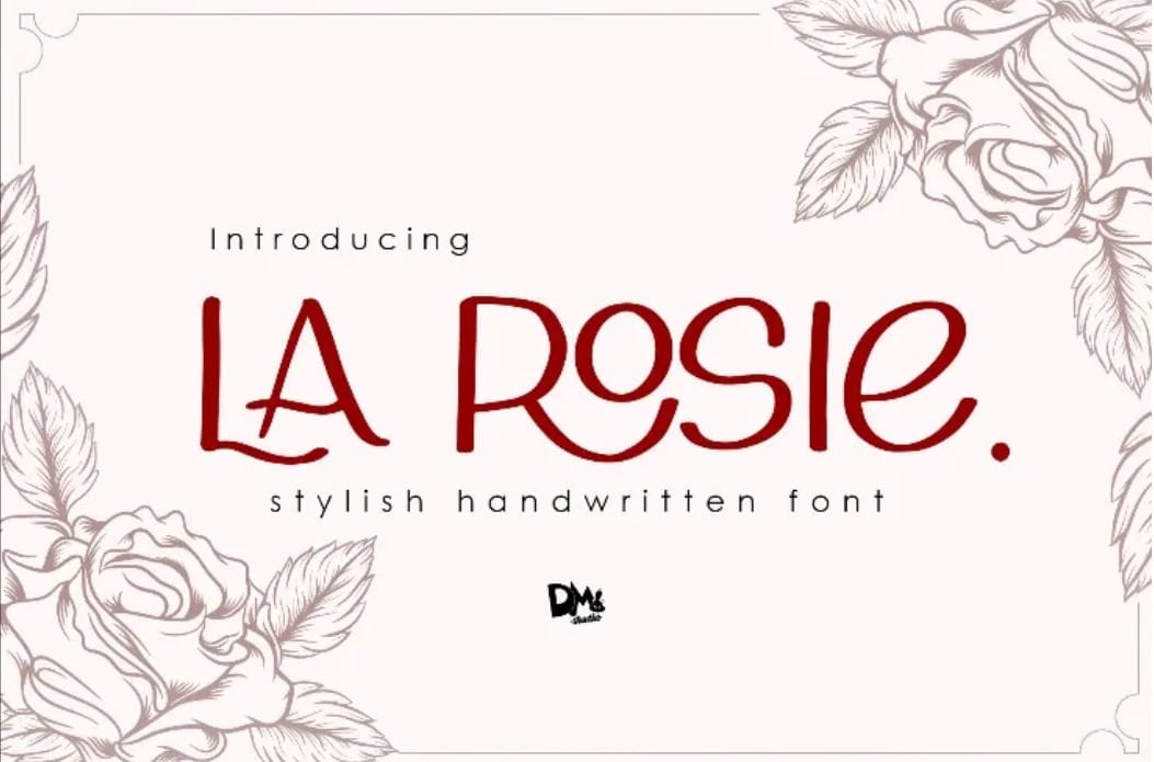 La Rosie Absorbing Wedding Font