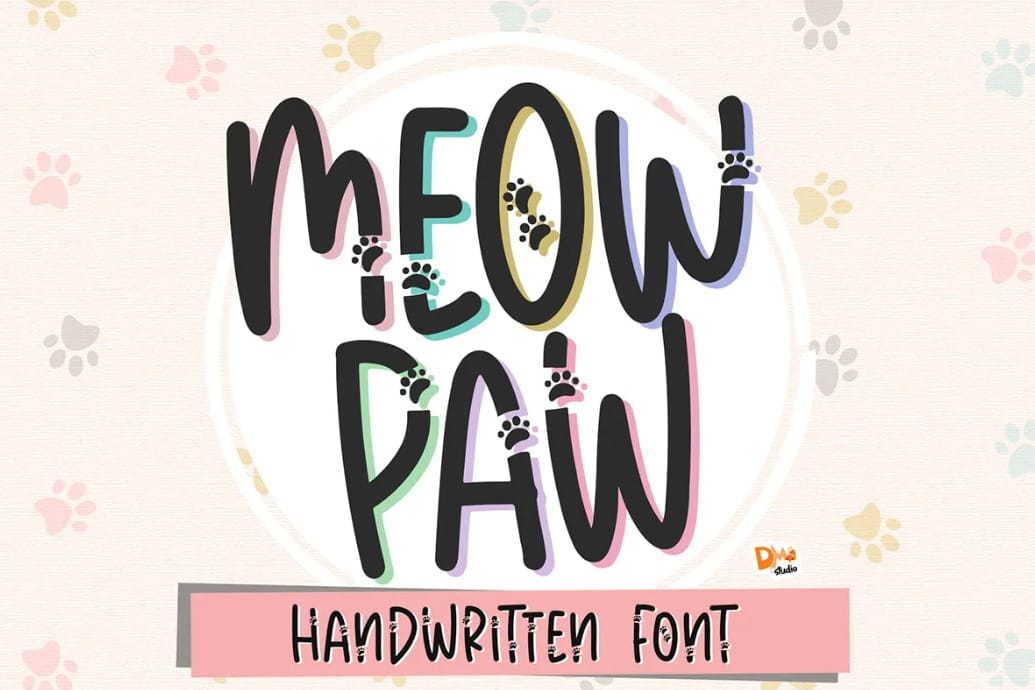 Meow Paw Handwritten Font