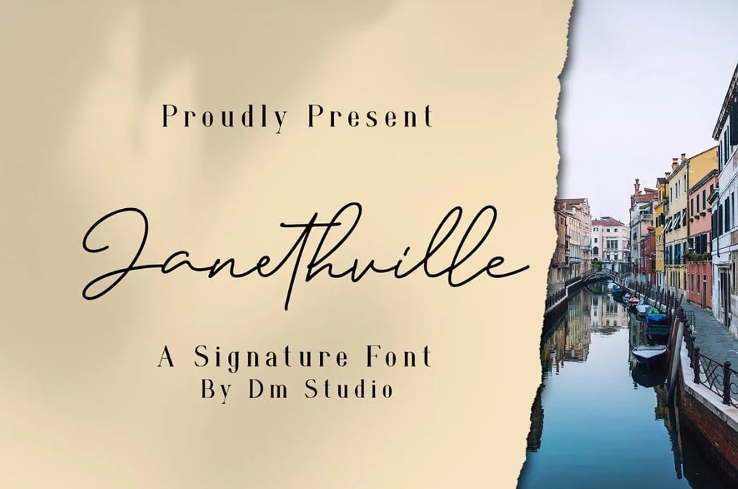 Janethville Enchanting Wedding Font
