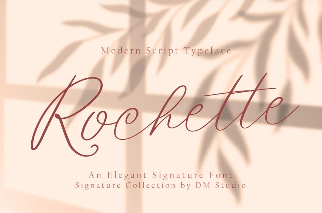 Rochectte Wedding Invitation Font