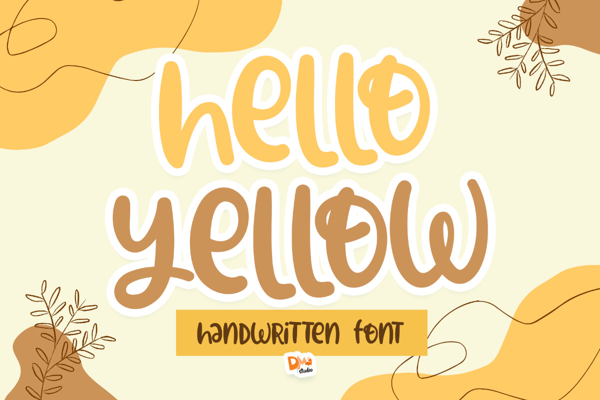 Hello Yellow Handwritten Font