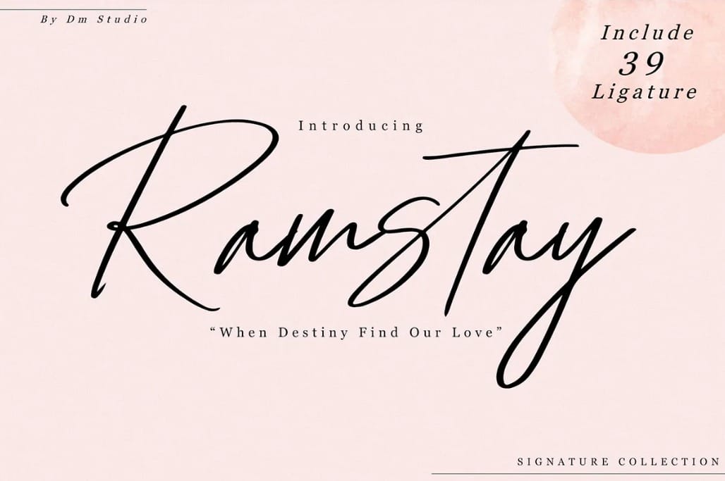 Ramstay Captivating Font for Wedding Anniversary Quotes