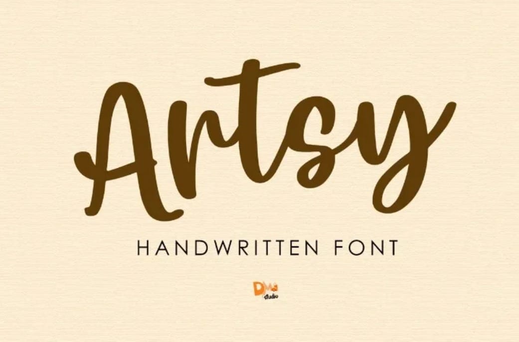 Artsy Handwritten Font 