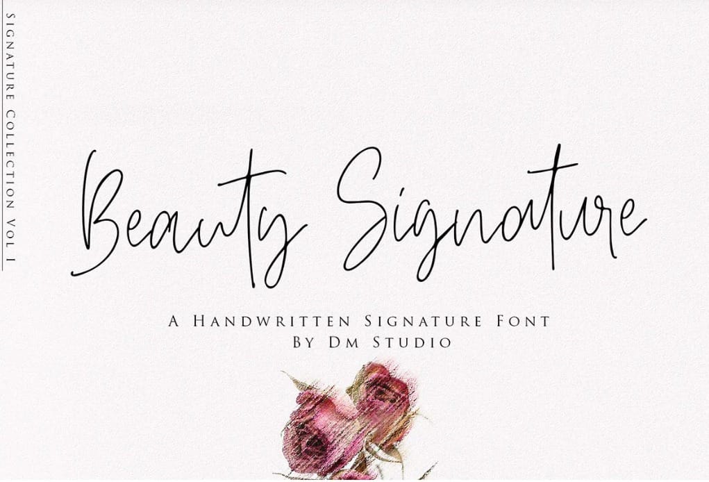Beauty Signature Font for Quirky Wedding Anniversary Quotes
