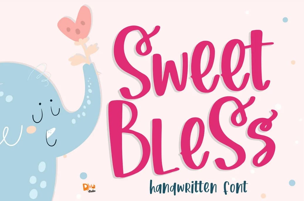 Sweet Bless Gentle and Elegant Wedding Font