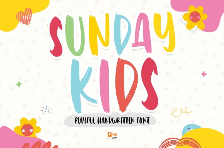 Sunday Kids Playful Handwritten Font for Homeschool Name Ideas 