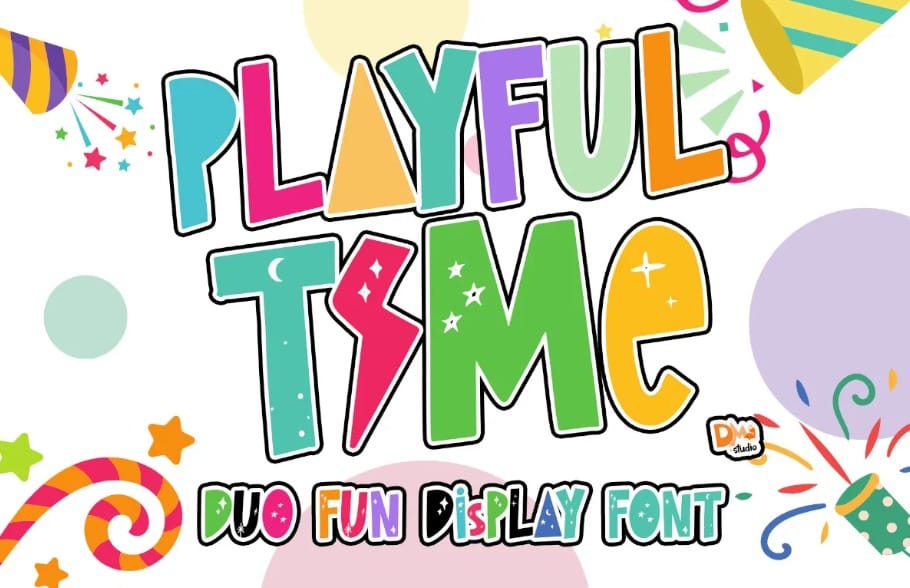 Playful Time Font is Interesting Font for Homeschool Name Ideas