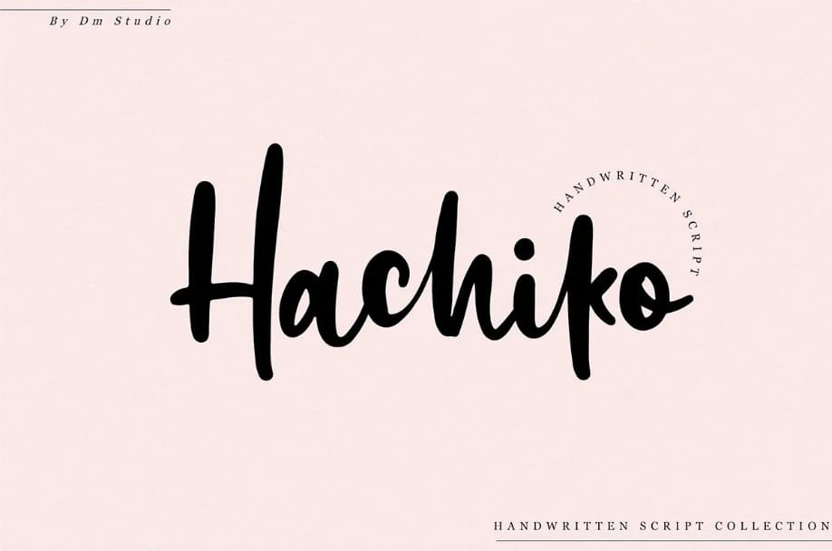 Handwritten Font for Office Name Identity