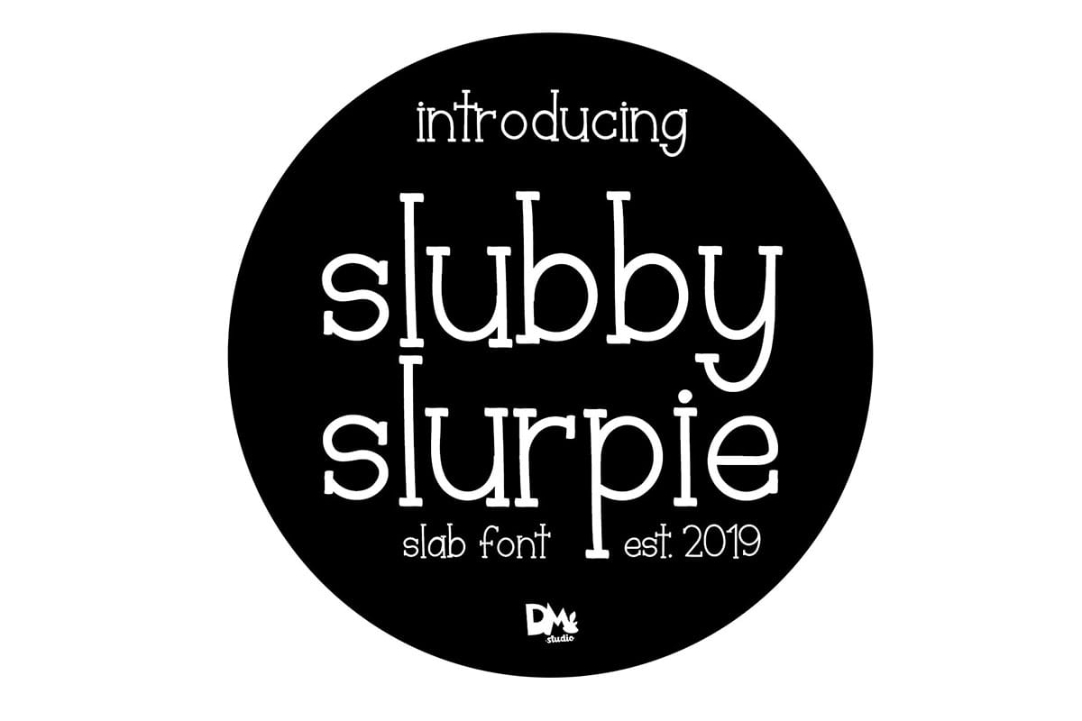 Slubby Slurpie – Stylish Slab Font