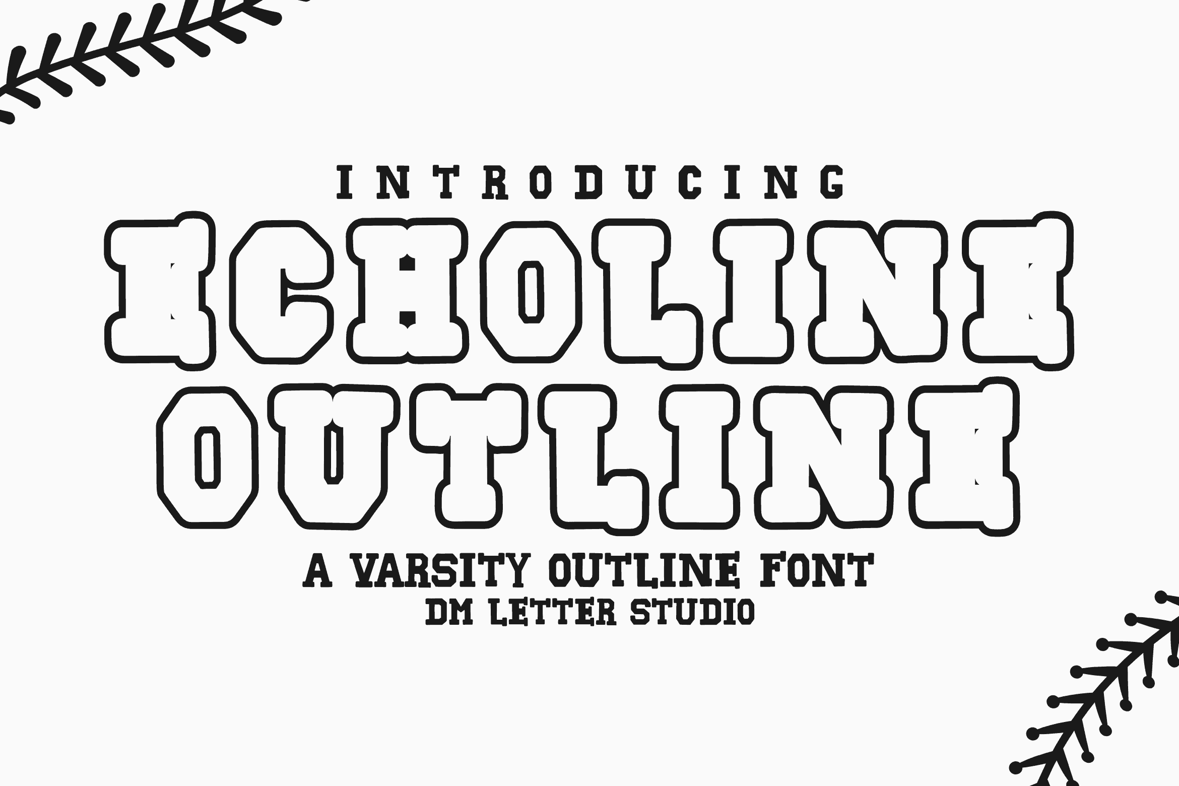 Echoline outline dm letter studio