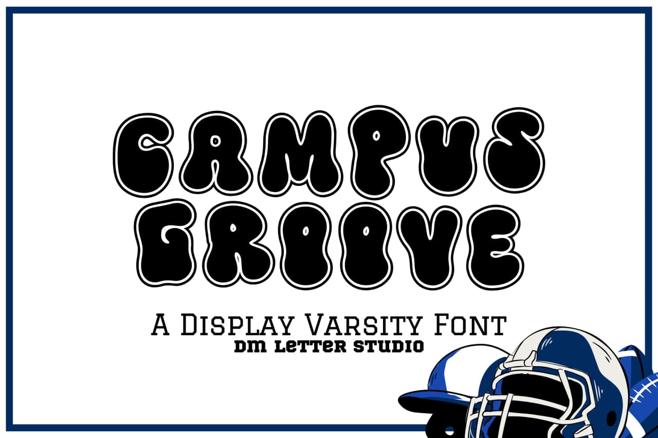 Campus Groove Font - DM Letter Studio