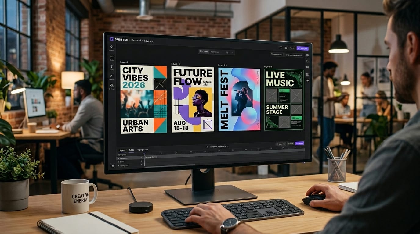 AI prompts poster layout
