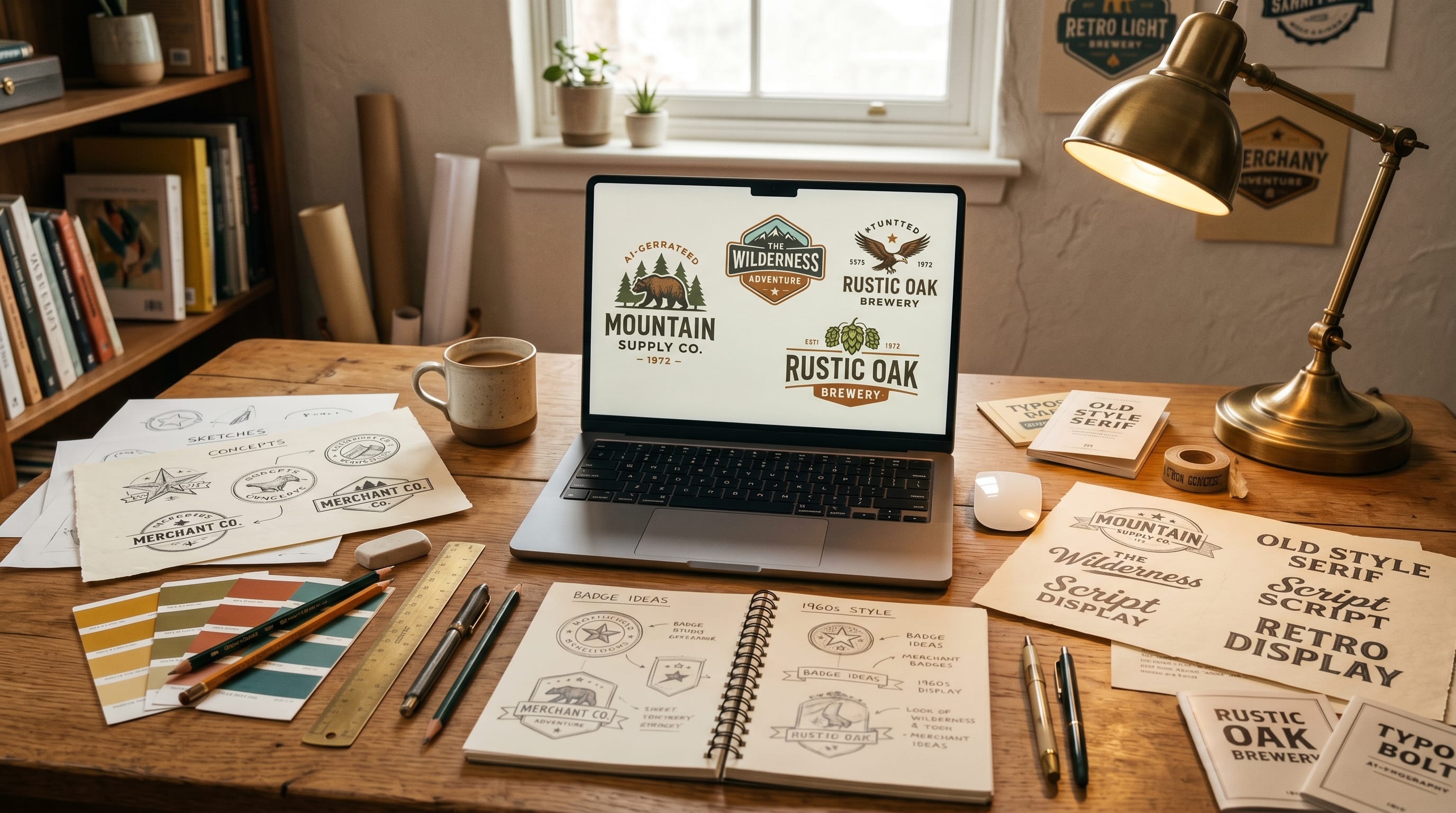 vintage logo AI prompts