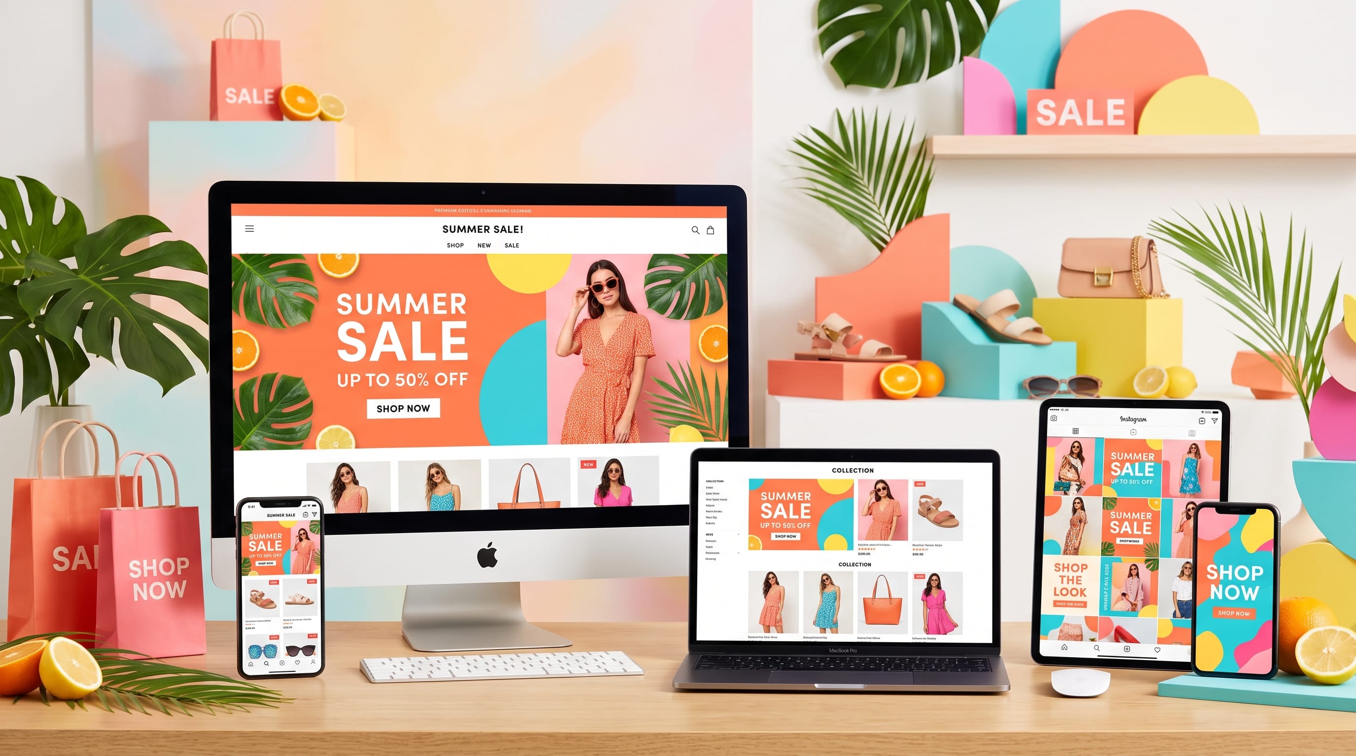 summer sale banner colors
