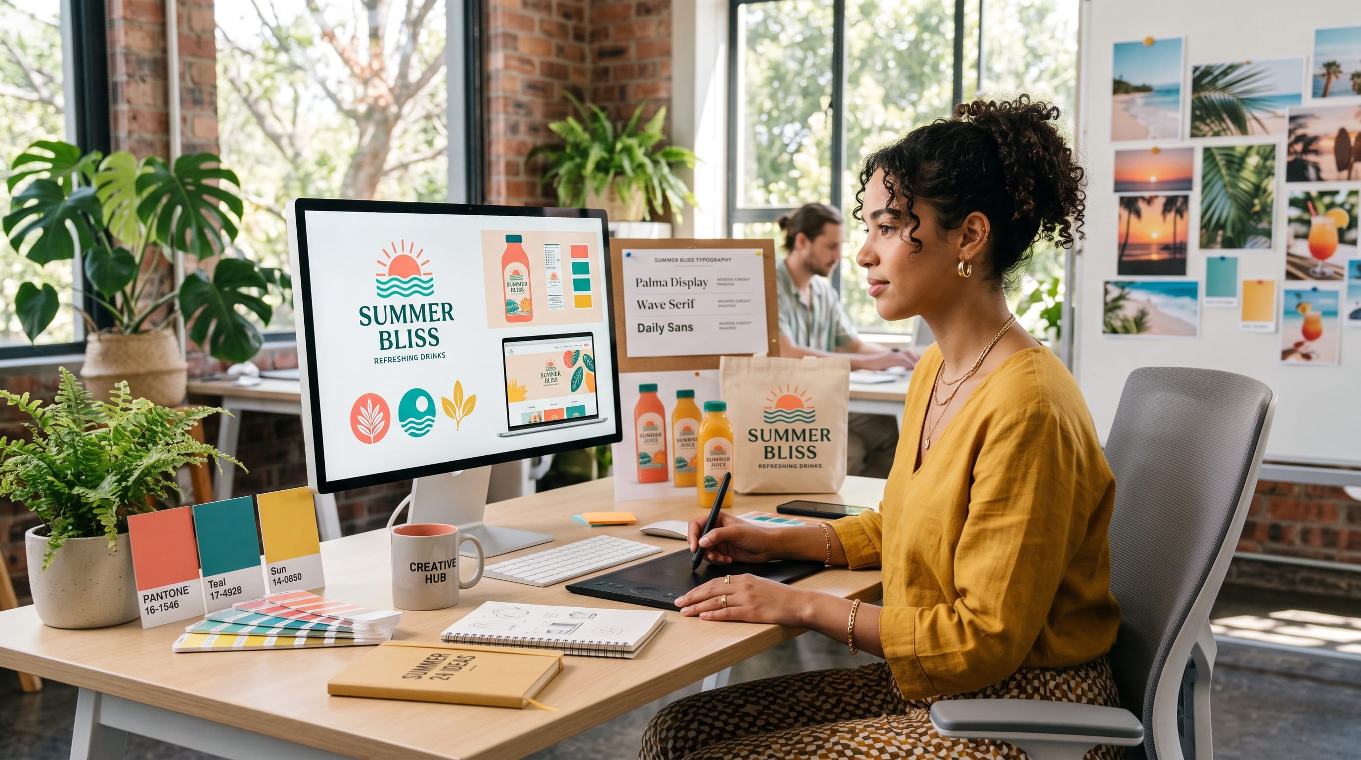 summer graphic design style