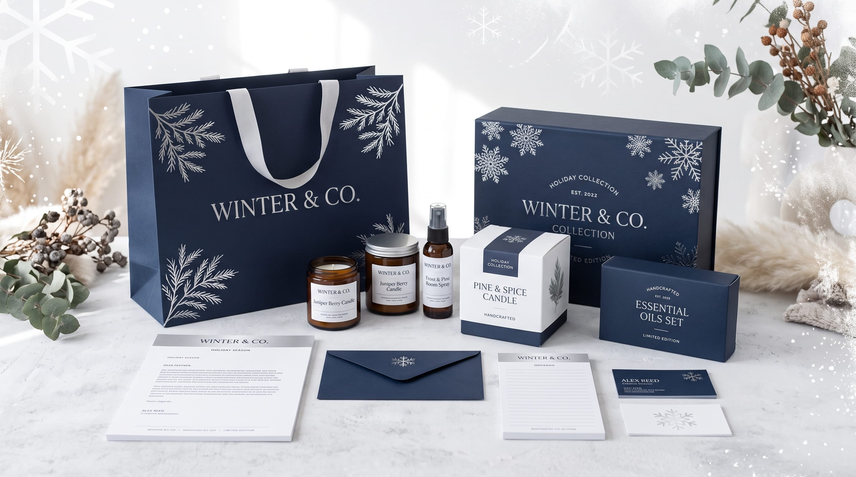 winter graphic design style